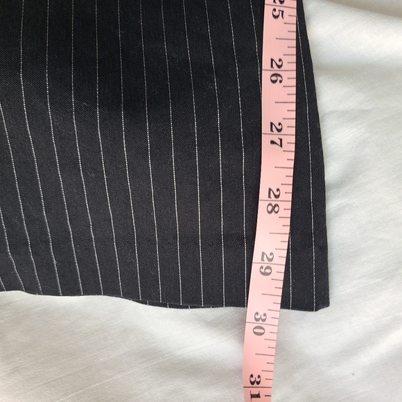 Express Design Studio Editor Mid Rise Bootcut Pinstripe Dress Pants Size 6R - Picture 10 of 11